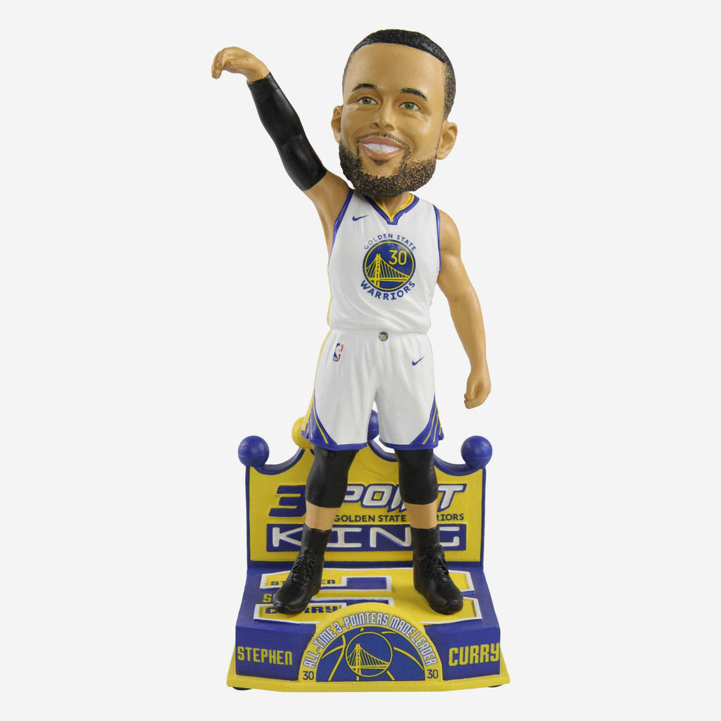 Steph Curry Golden State Warriors 3-Point All Time Record Bobblehead FOCO - FOCO.com