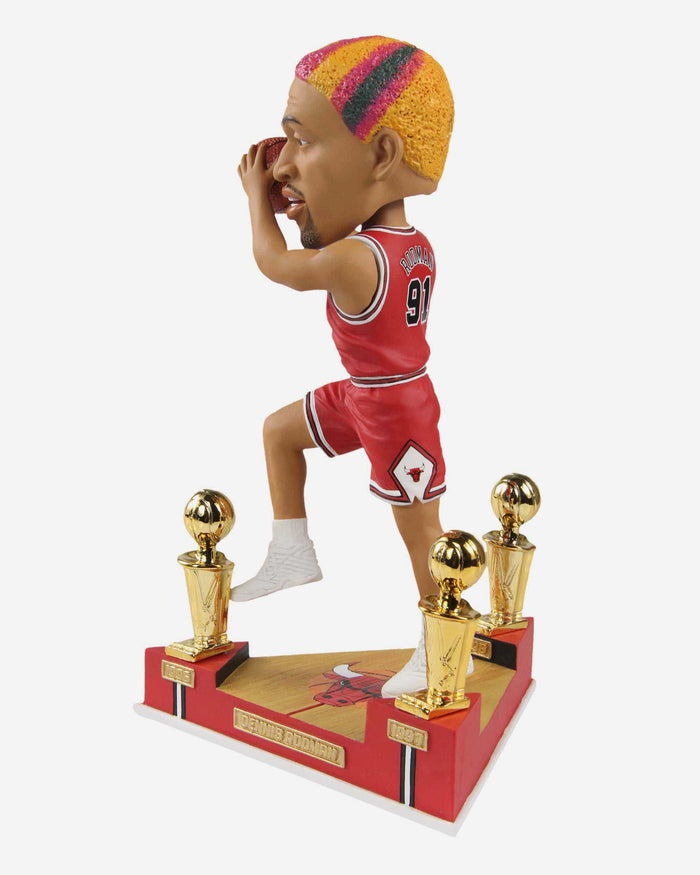 Dennis Rodman Chicago Bulls 3x NBA Champion Bobblehead FOCO - FOCO.com