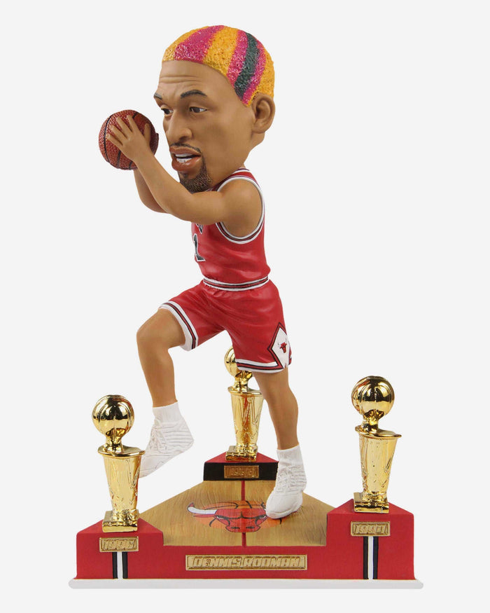 Dennis Rodman Chicago Bulls 3x NBA Champion Bobblehead FOCO - FOCO.com