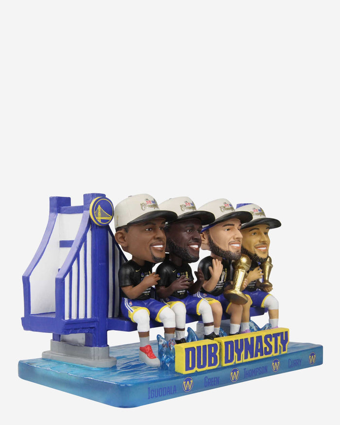 Golden State Warriors 4X NBA Champions Dub Dynasty Mini Bobblehead Scene FOCO - FOCO.com