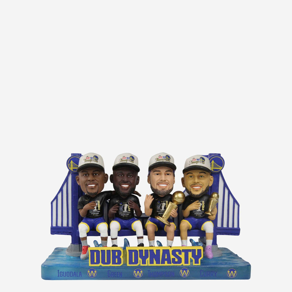 Golden State Warriors 4X NBA Champions Dub Dynasty Mini Bobblehead Scene FOCO - FOCO.com