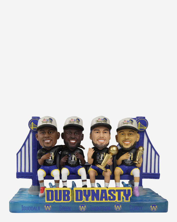 Golden State Warriors 4X NBA Champions Dub Dynasty Mini Bobblehead Scene FOCO - FOCO.com