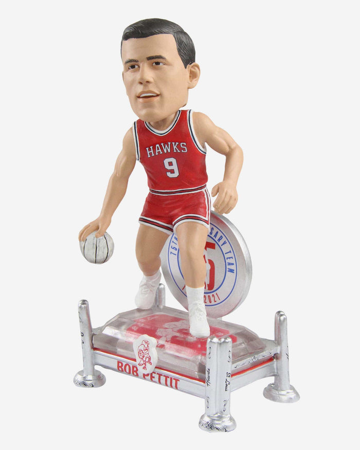 Bob Pettit Atlanta Hawks 75th Anniversary Bobblehead FOCO - FOCO.com