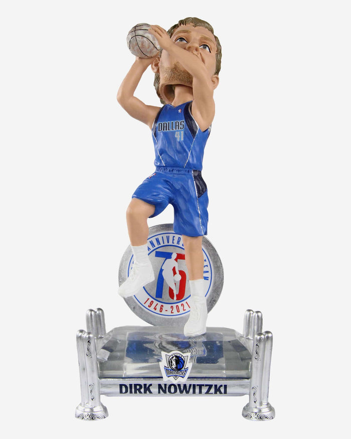 Dirk Nowitzki Dallas Mavericks 75th Anniversary Bobblehead FOCO - FOCO.com