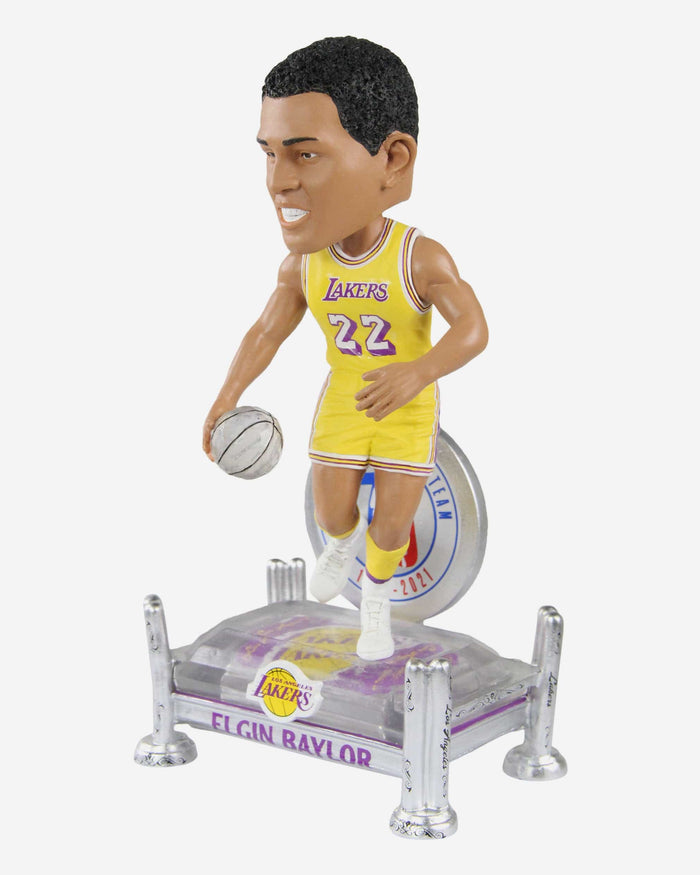 Elgin Baylor Los Angeles Lakers 75th Anniversary Bobblehead FOCO - FOCO.com
