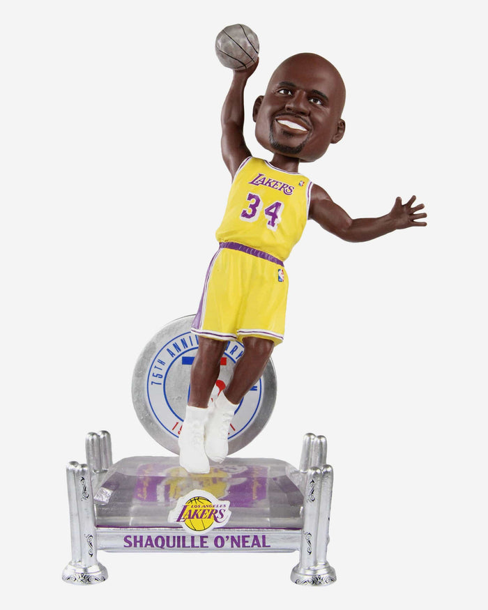 Shaquille O'Neal Los Angeles Lakers 75th Anniversary Bobblehead FOCO - FOCO.com