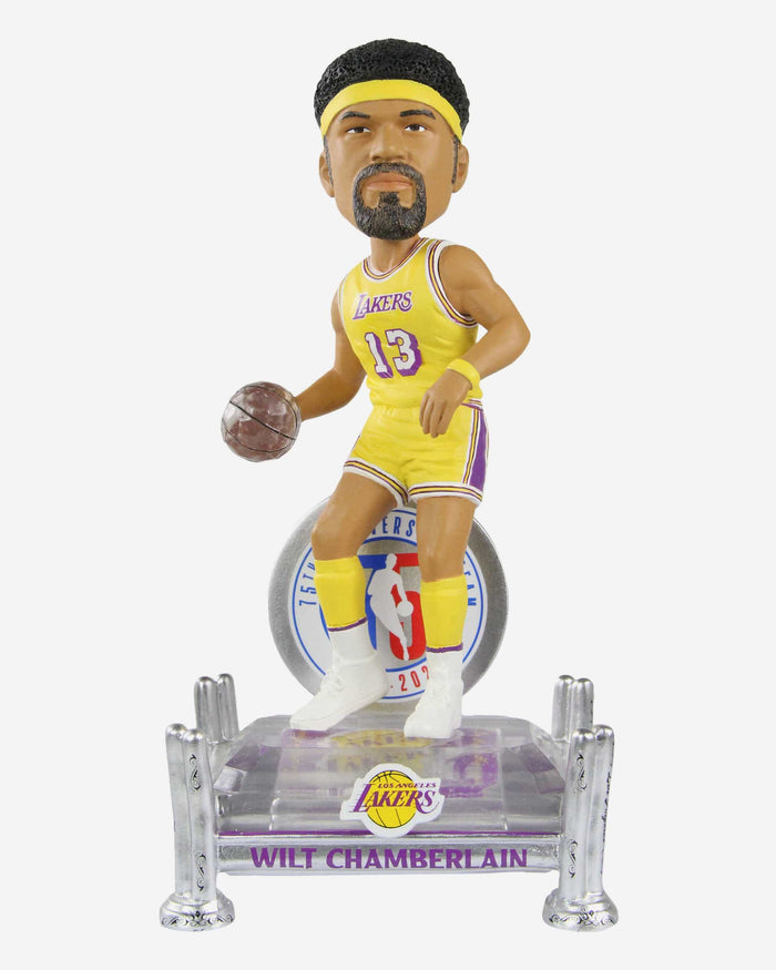 Wilt Chamberlain Los Angeles Lakers 75th Anniversary Bobblehead FOCO - FOCO.com