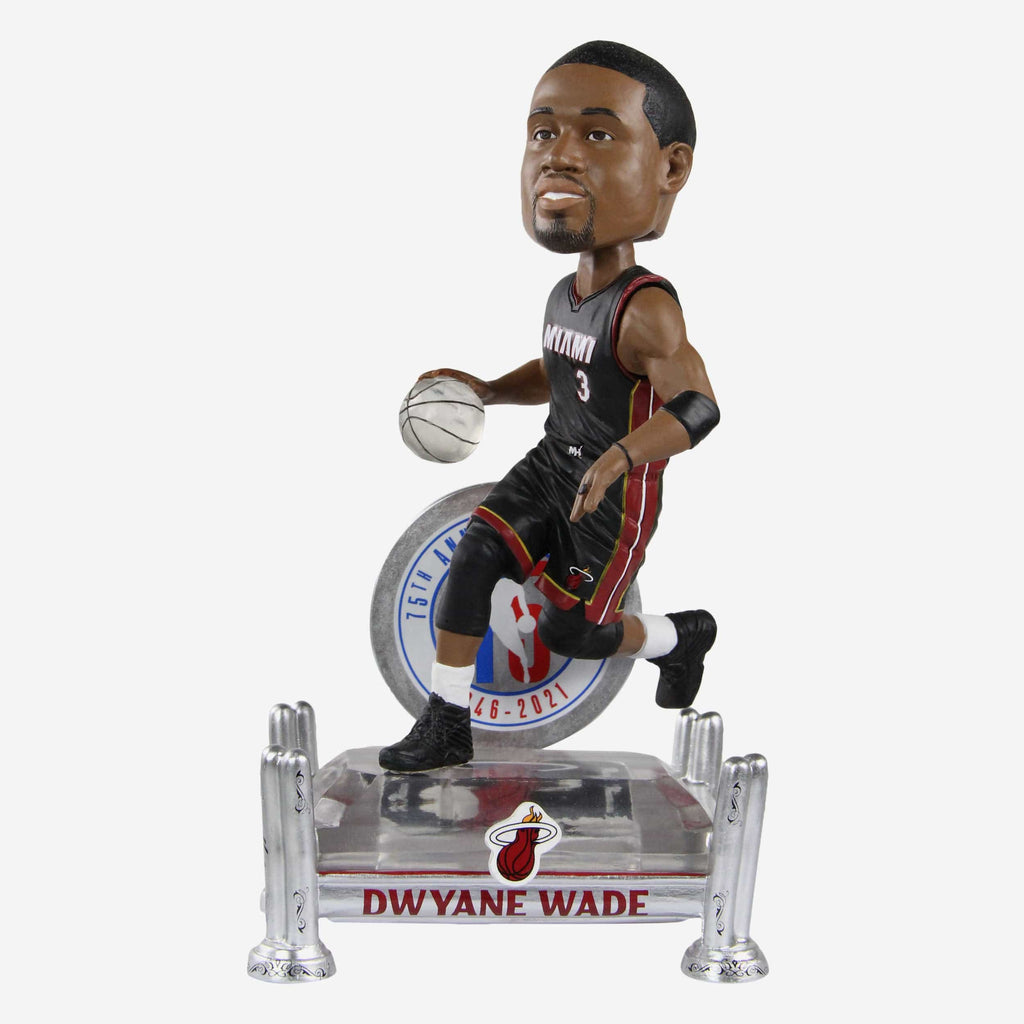 Dwyane Wade Miami Heat 75th Anniversary Bobblehead FOCO - FOCO.com