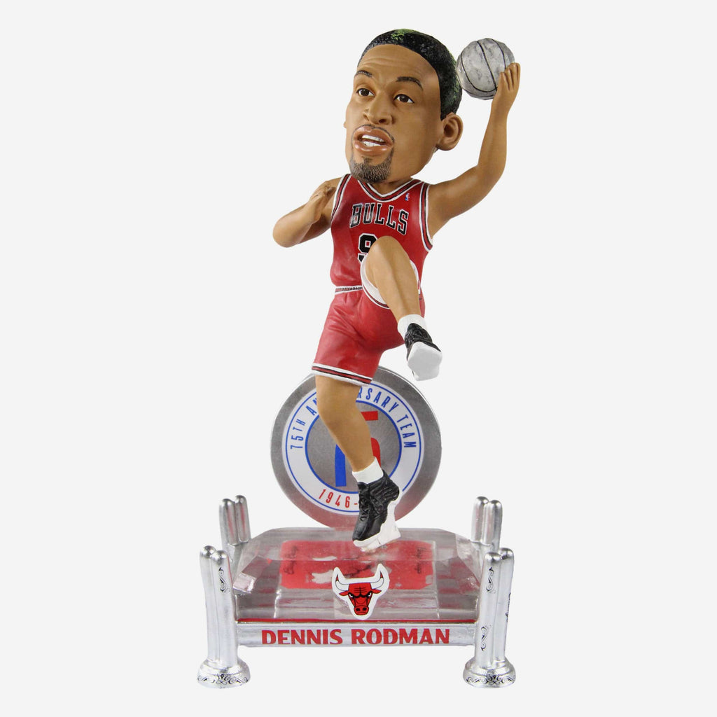 Dennis Rodman Chicago Bulls 75th Anniversary Bobblehead FOCO - FOCO.com