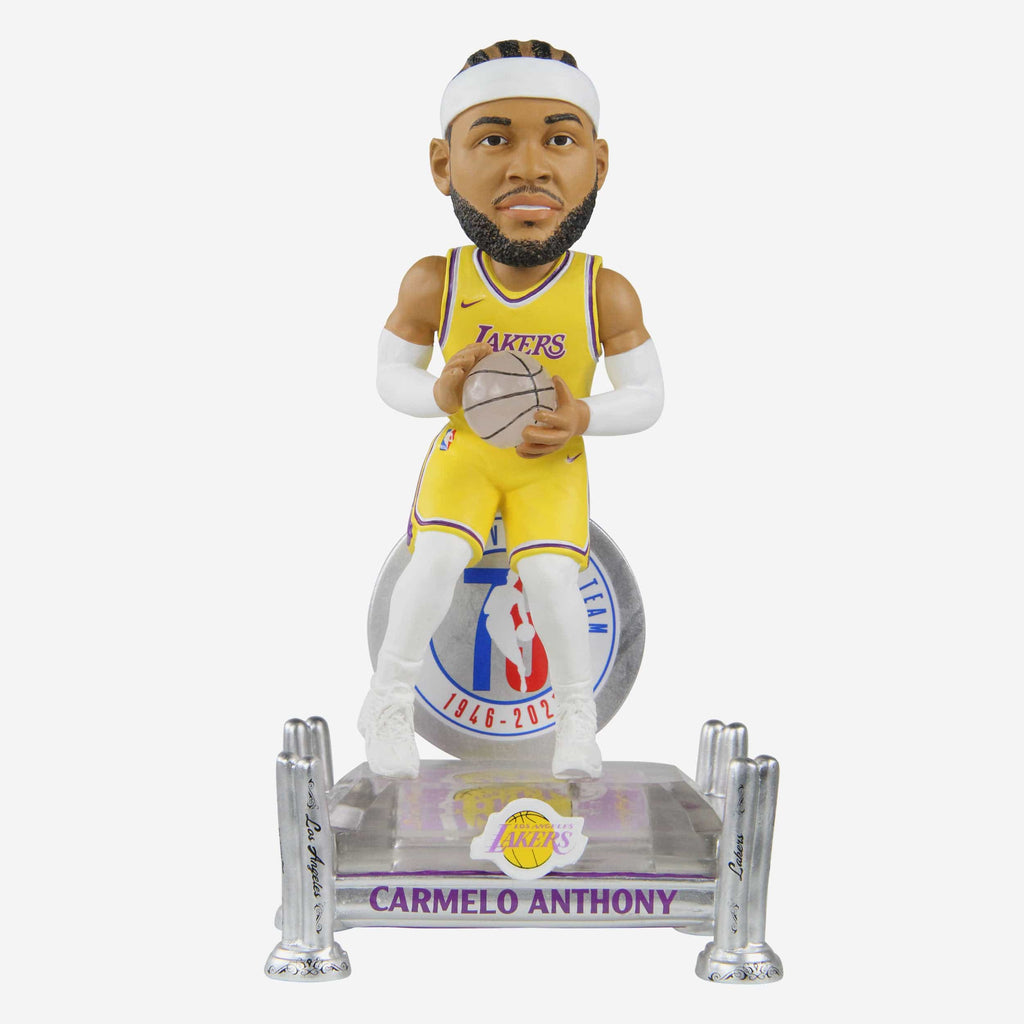 Carmelo Anthony Los Angeles Lakers 75th Anniversary Bobblehead FOCO - FOCO.com