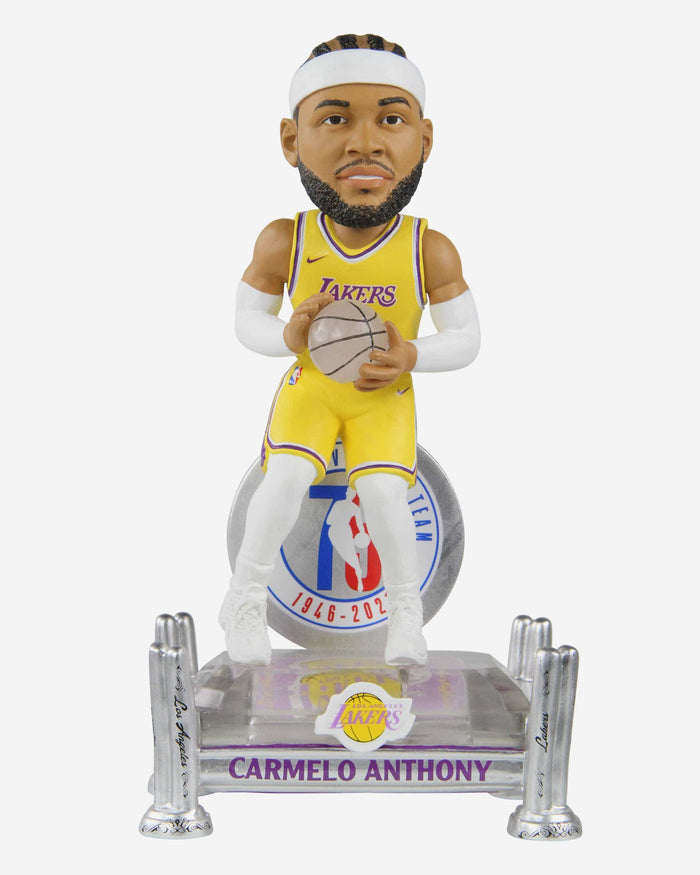 Carmelo Anthony Los Angeles Lakers 75th Anniversary Bobblehead FOCO - FOCO.com