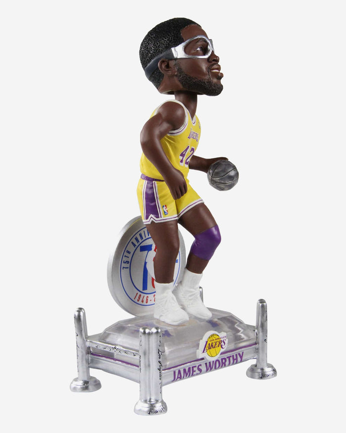 James Worthy Los Angeles Lakers 75th Anniversary Bobblehead FOCO - FOCO.com