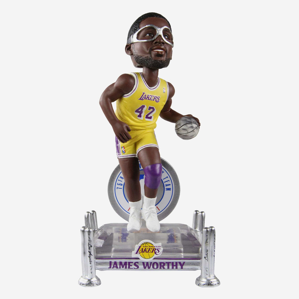 James Worthy Los Angeles Lakers 75th Anniversary Bobblehead FOCO - FOCO.com