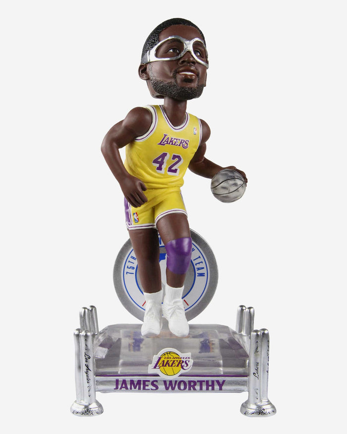 James Worthy Los Angeles Lakers 75th Anniversary Bobblehead FOCO - FOCO.com