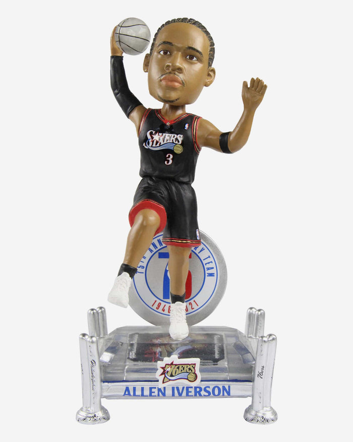 Allen Iverson Philadelphia 76ers 75th Anniversary Bobblehead FOCO - FOCO.com