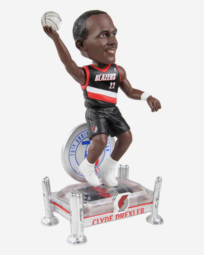 Clyde Drexler Portland Trail Blazers 75th Anniversary Bobblehead FOCO - FOCO.com