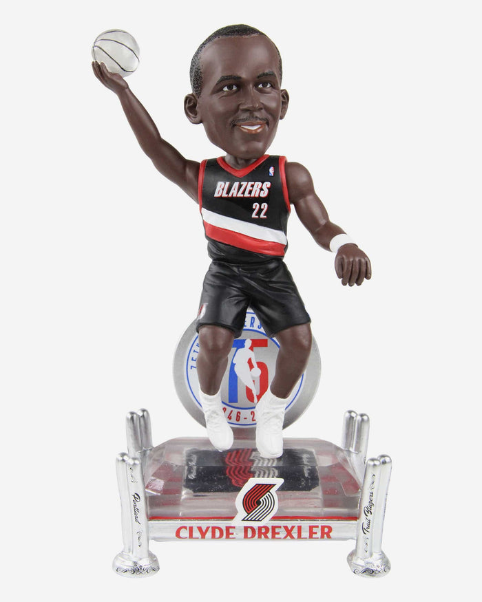 Clyde Drexler Portland Trail Blazers 75th Anniversary Bobblehead FOCO - FOCO.com