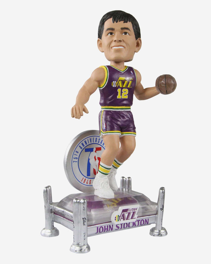 John Stockton Utah Jazz 75th Anniversary Bobblehead FOCO - FOCO.com