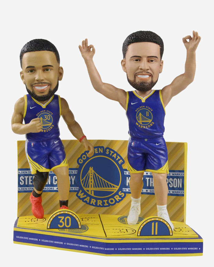 Steph Curry & Klay Thompson Golden State Warriors Bobblemate Dual Bobblehead FOCO - FOCO.com