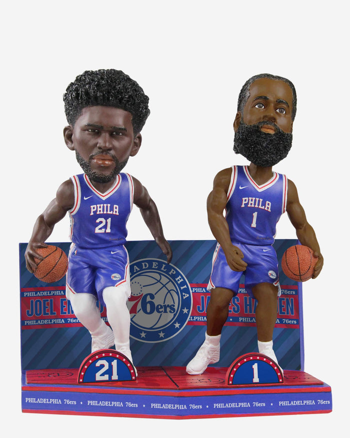 Joel Embiid & James Harden Philadelphia 76ers Bobblemate Dual Bobblehead FOCO - FOCO.com