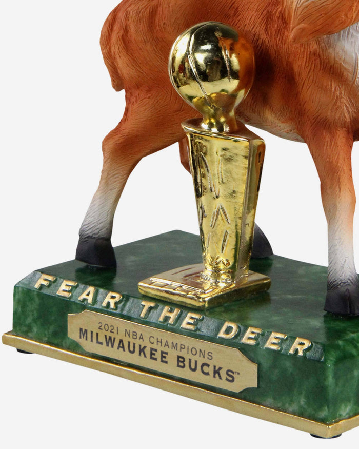 Milwaukee Bucks Deer With Trophy Bobblehead FOCO - FOCO.com