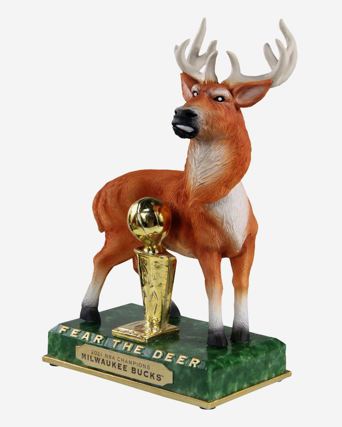 Milwaukee Bucks Deer With Trophy Bobblehead FOCO - FOCO.com