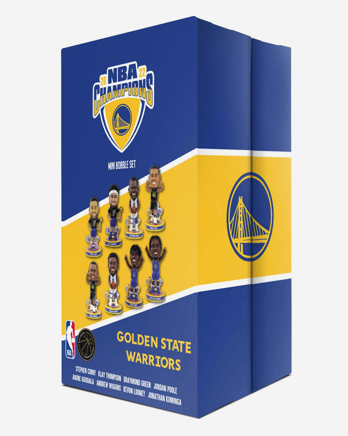 Golden State Warriors 2022 NBA Champions Mini Bobblehead Boxed Set FOCO - FOCO.com