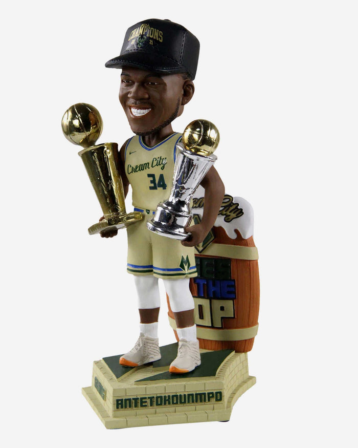 Giannis Antetokounmpo Milwaukee Bucks Cream City Bobblehead FOCO - FOCO.com