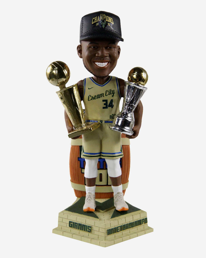 Giannis Antetokounmpo Milwaukee Bucks Cream City Bobblehead FOCO - FOCO.com