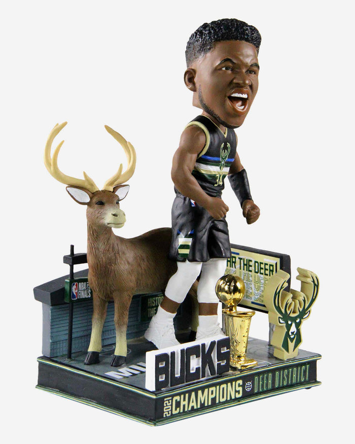 Giannis Antetokounmpo Milwaukee Bucks Deer District Bobblehead FOCO - FOCO.com