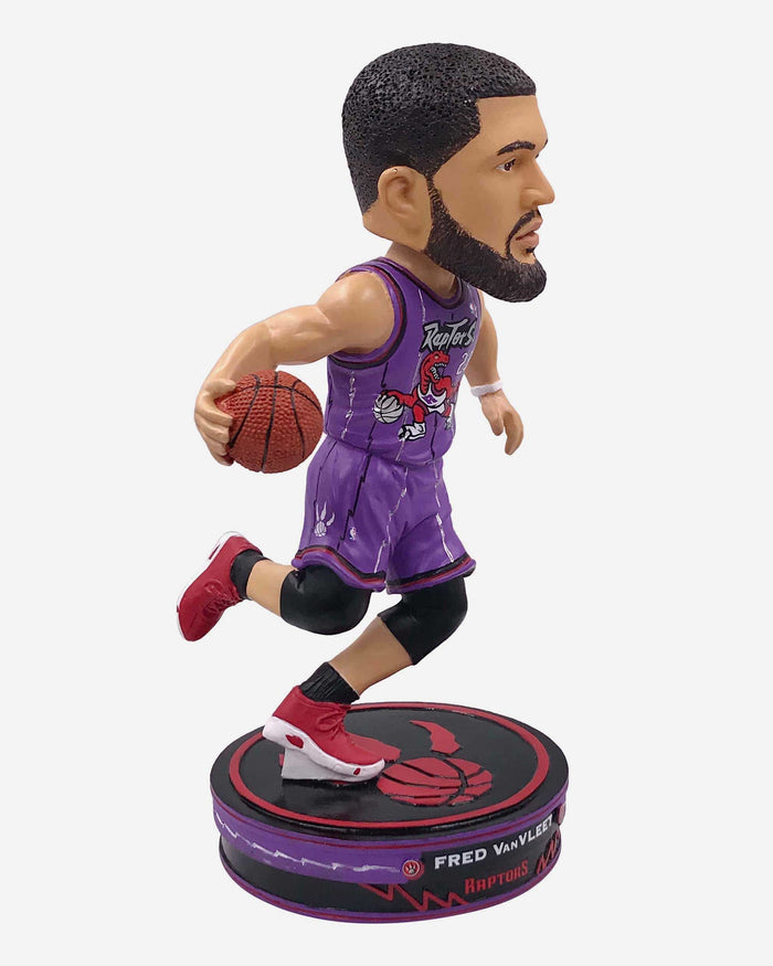 Fred VanVleet Toronto Raptors Low Dribble Throwback Jersey Bobblehead FOCO - FOCO.com