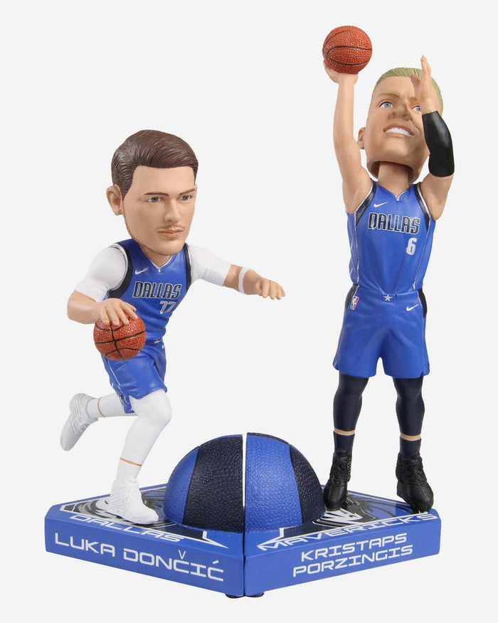 Kristaps Porzingis Dallas Mavericks Dynamic Duo Bobblehead FOCO - FOCO.com