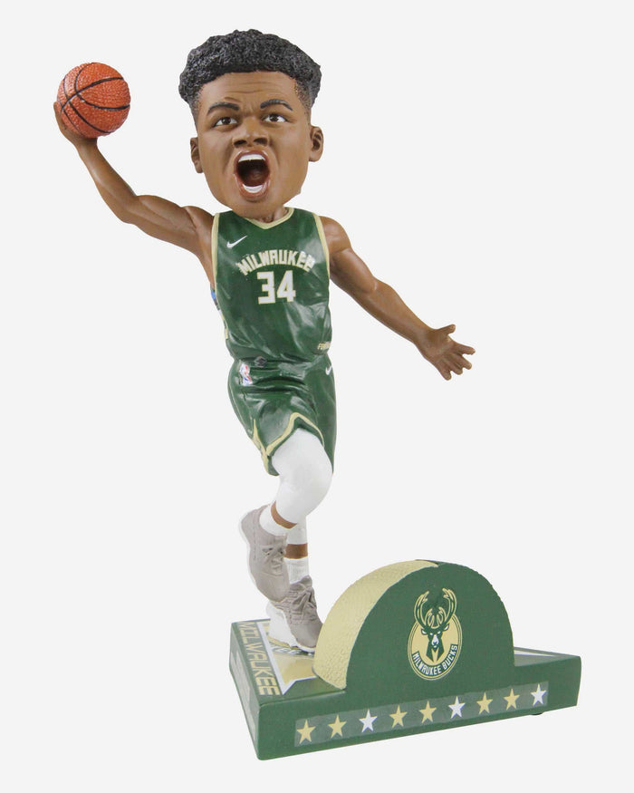 Giannis Antetokounmpo Milwaukee Bucks Dynamic Duo Bobblehead FOCO - FOCO.com