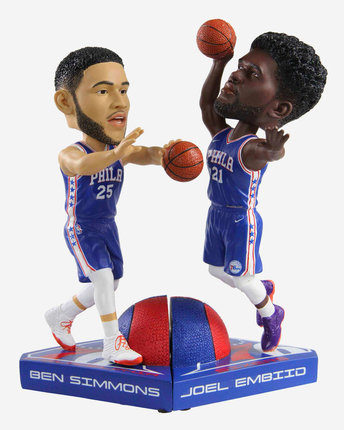 Joel Embiid Philadelphia 76ers Dynamic Duo Bobblehead FOCO - FOCO.com