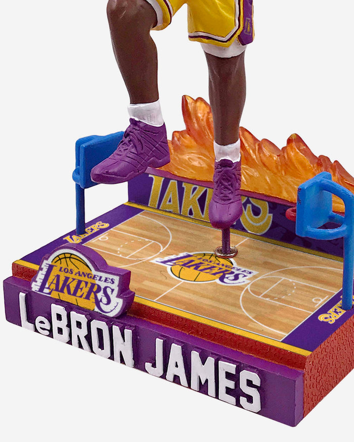 LeBron James Los Angeles Lakers On Fire Bobblehead FOCO - FOCO.com