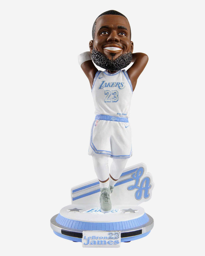 LeBron James Los Angeles Lakers City Jersey Bobblehead FOCO - FOCO.com