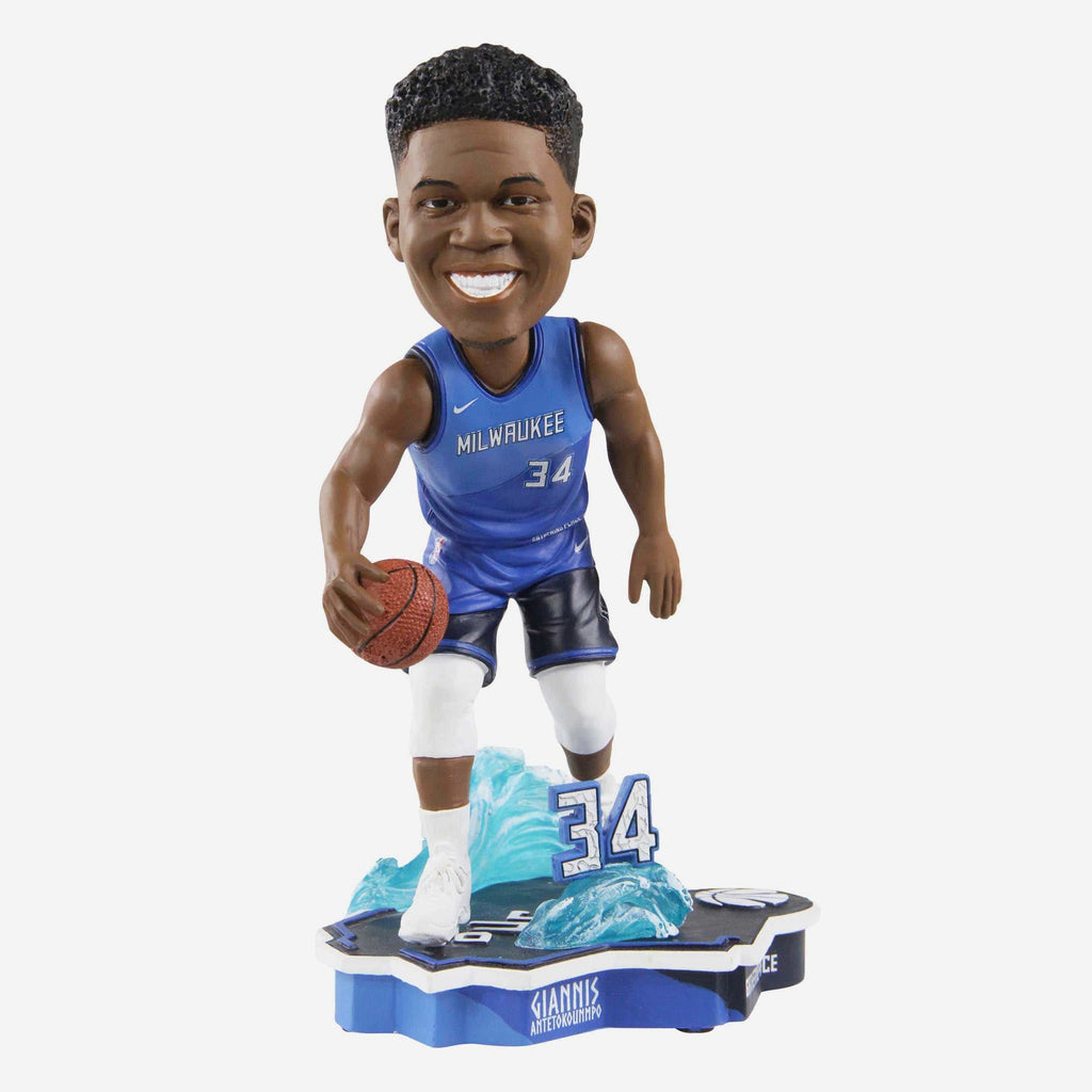 Giannis Antetokounmpo Milwaukee Bucks City Jersey Bobblehead FOCO - FOCO.com