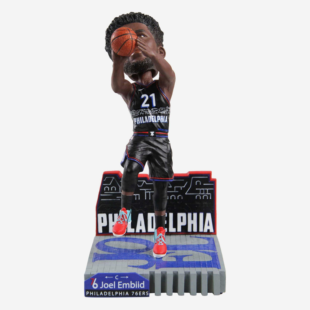 Joel Embiid Philadelphia 76ers City Jersey Bobblehead FOCO - FOCO.com