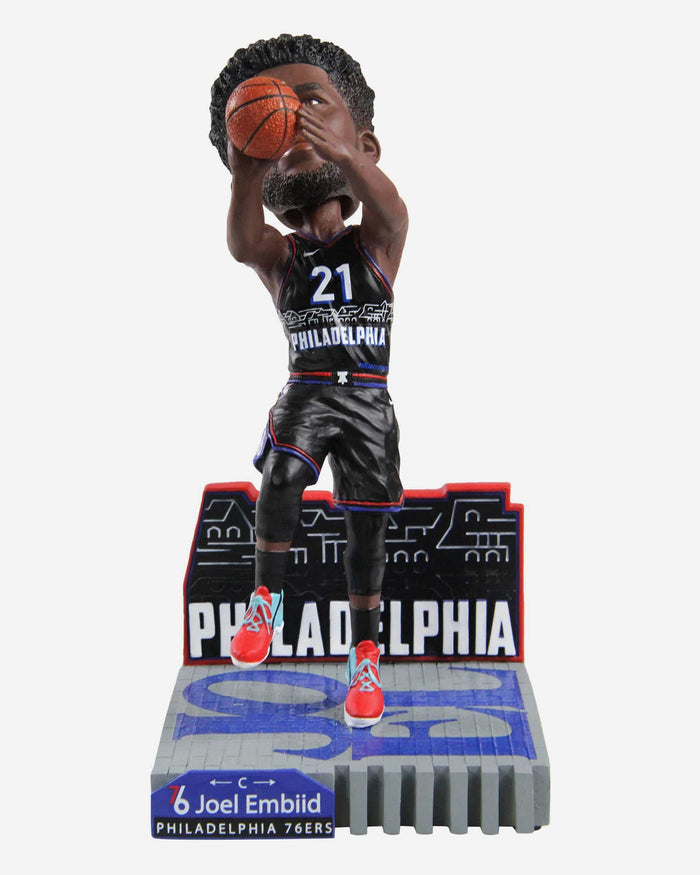 Joel Embiid Philadelphia 76ers City Jersey Bobblehead FOCO - FOCO.com