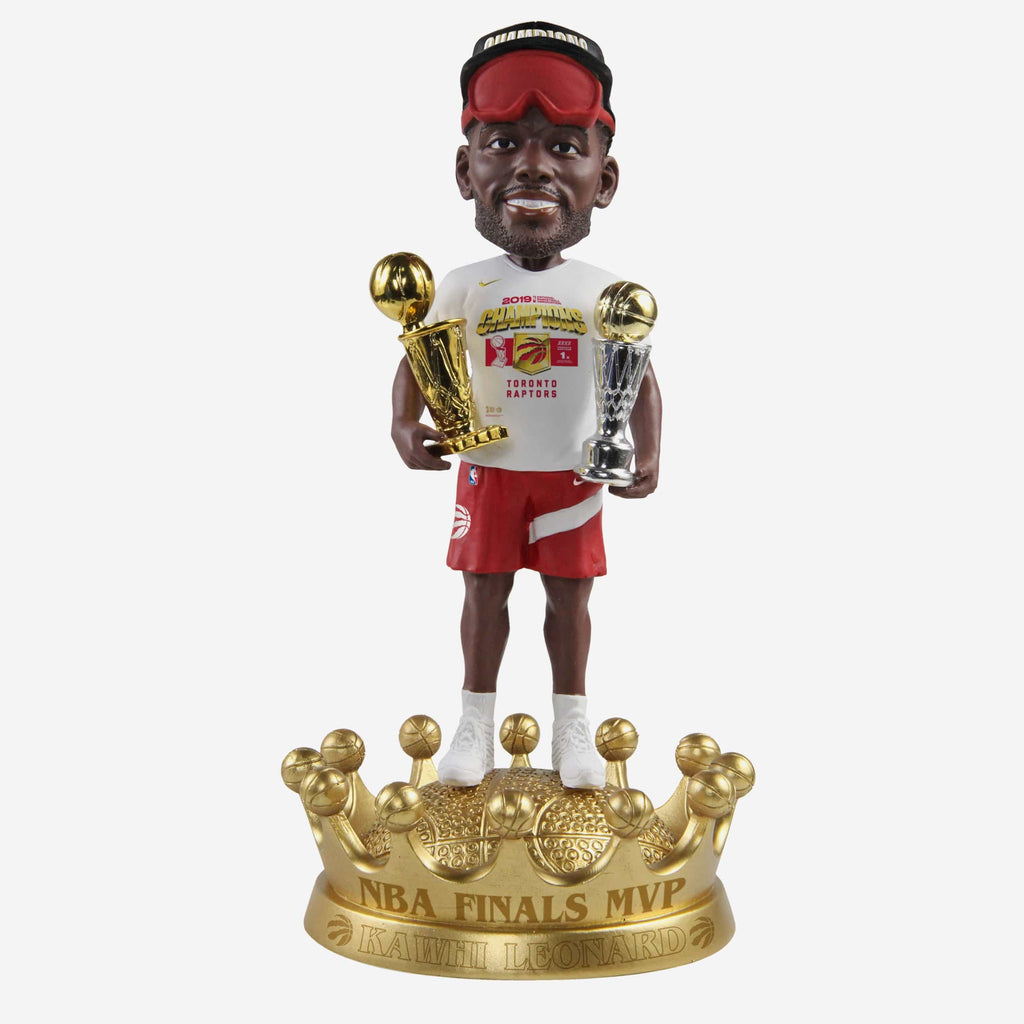 Kawhi Leonard Toronto Raptors 2019 NBA Champions MVP Celebration Bobblehead FOCO - FOCO.com