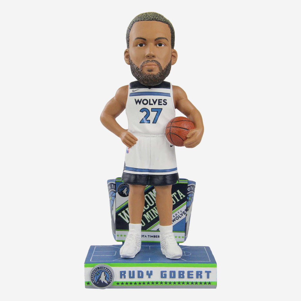 Rudy Gobert Minnesota Timberwolves Next Stop Bobblehead FOCO - FOCO.com