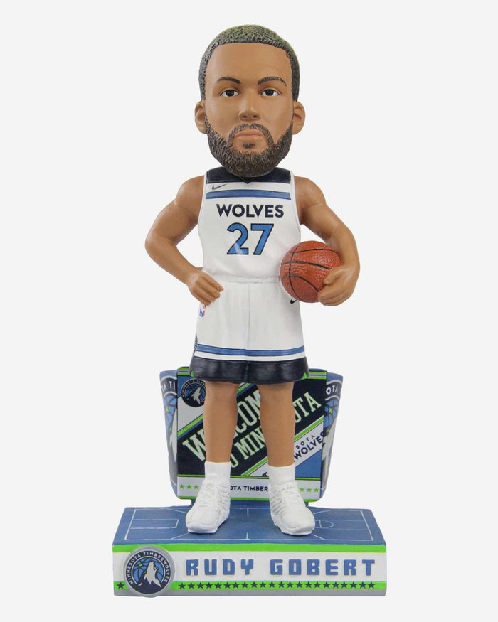 Rudy Gobert Minnesota Timberwolves Next Stop Bobblehead FOCO - FOCO.com