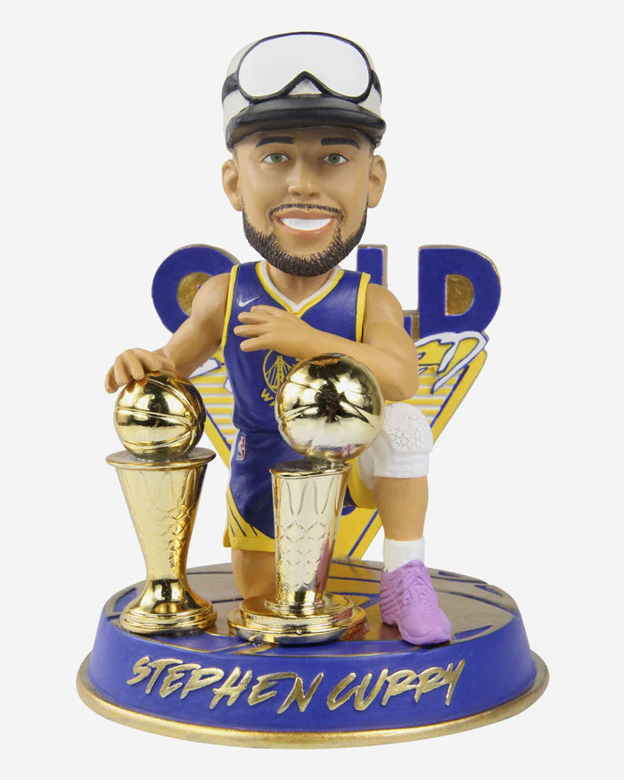 Steph Curry Golden State Warriors Gold Blooded Bobblehead FOCO - FOCO.com