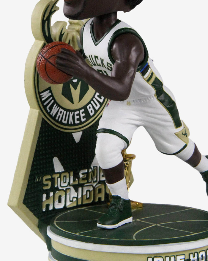 Jrue Holiday Milwaukee Bucks Steal Moment Bobblehead FOCO - FOCO.com