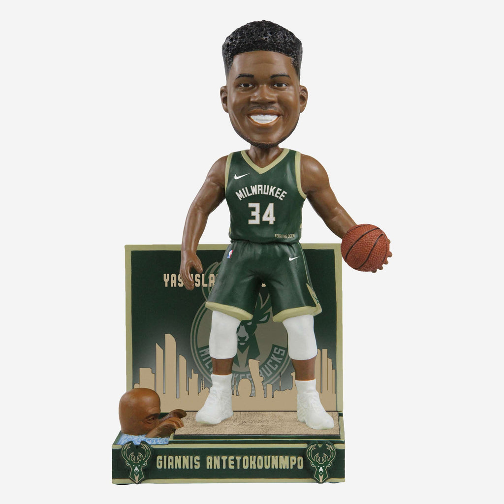 Giannis Antetokounmpo Milwaukee Bucks NBA Abu Dhabi Games 2022 Bobblehead FOCO - FOCO.com
