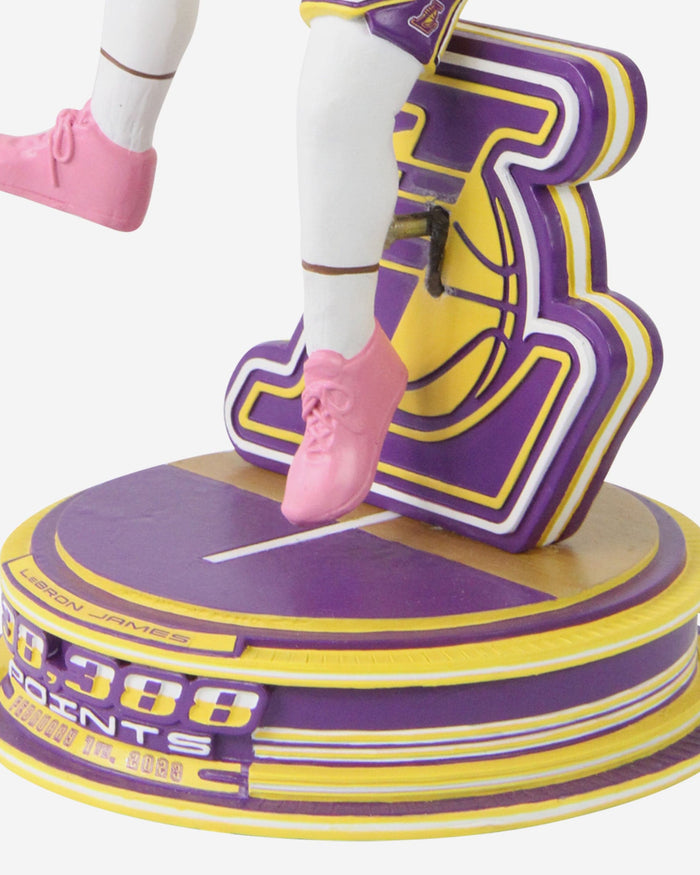 LeBron James Los Angeles Lakers NBA All Time Scoring Record-Breaking Shot Bobblehead FOCO - FOCO.com