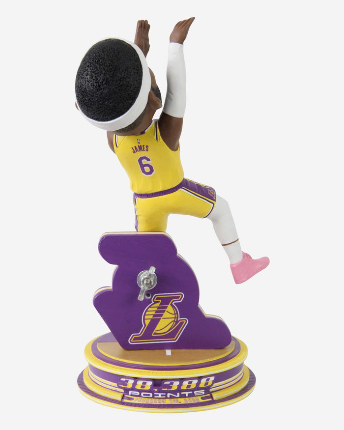 LeBron James Los Angeles Lakers NBA All Time Scoring Record-Breaking Shot Bobblehead FOCO - FOCO.com