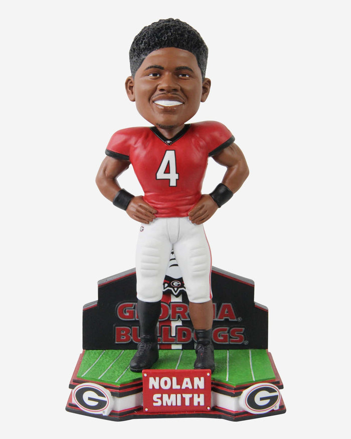 Nolan Smith Georgia Bulldogs Football Student Athlete Bobblehead FOCO - FOCO.com