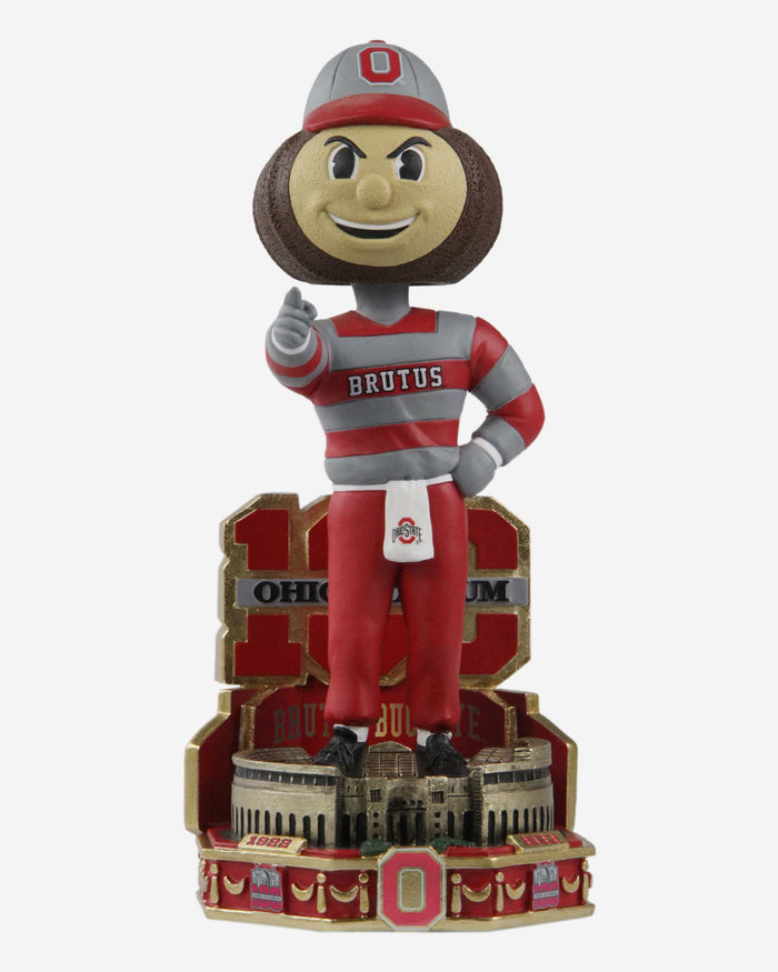 Brutus Buckeye Ohio State Buckeyes Stadium 100th Anniversary Mascot Variant Bobblehead FOCO - FOCO.com