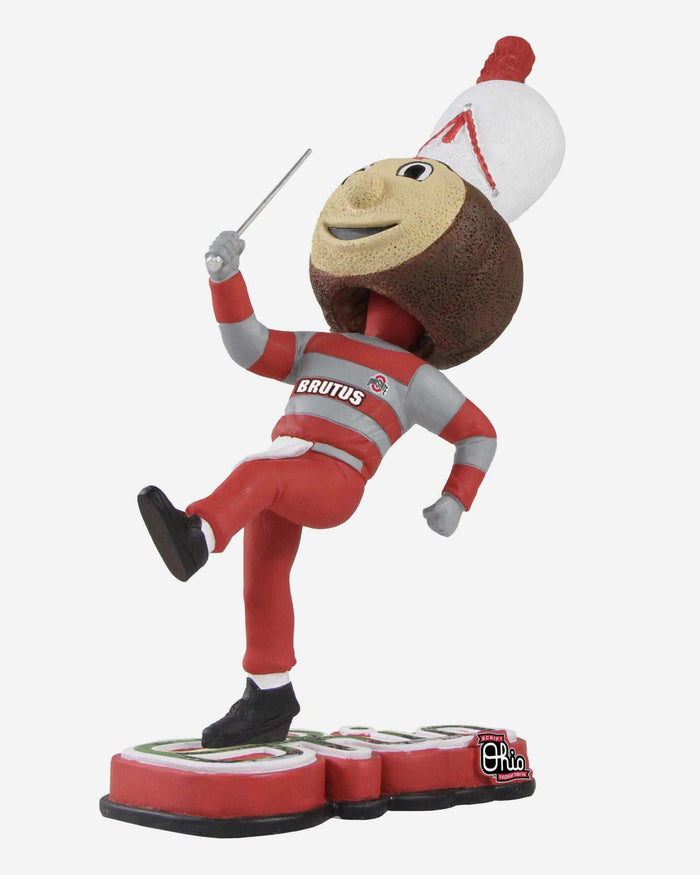 Brutus Buckeye Drum Major Ohio State Buckeyes Halftime Heroes Mascot Bobblehead FOCO - FOCO.com